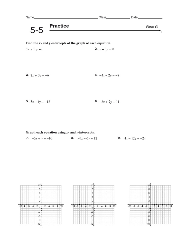 Standard Form Practice PDF