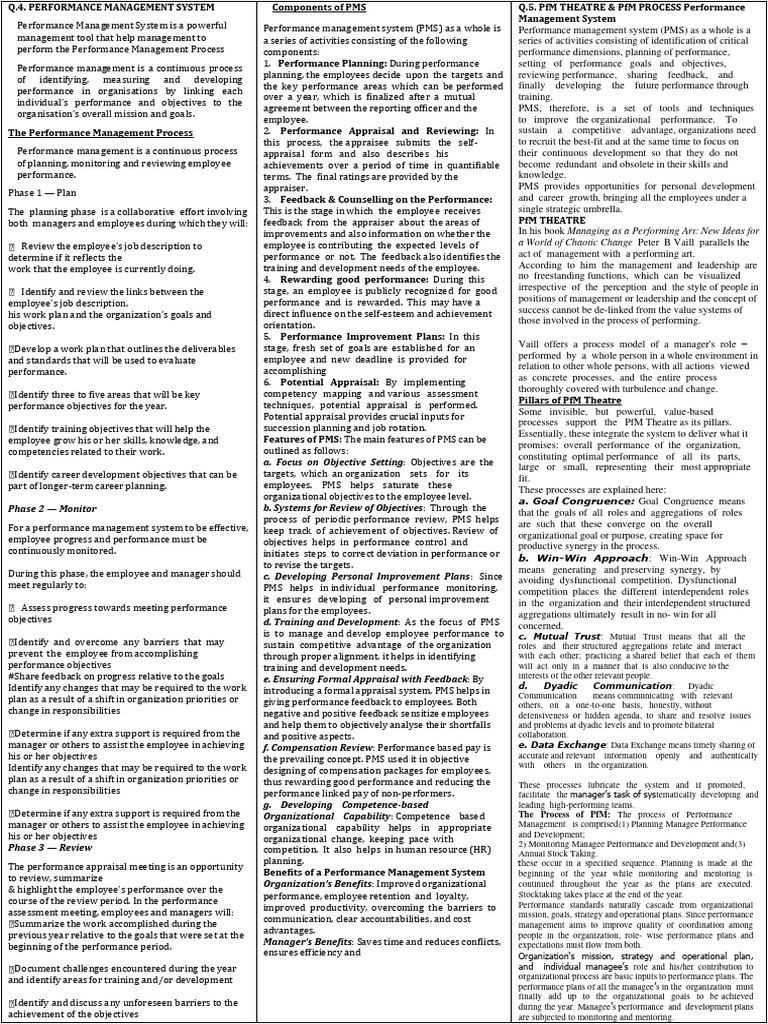 Performance Management System Overview | PDF | Performance Management ...