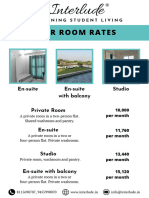 Interlude Room Rates - 2023-24