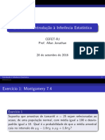 Exercícios - Introdução À Inferência Estatística