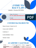 Introduction To Contract Law II - Group 3A