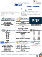 Documento A4 Organizador Semanal Ilustrativo Doodle Blanco