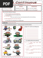 Past-Continuous - Worksheet