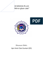 Bisnis Plan Mirror Glaze Cake