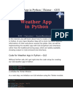 Weather App in Python 2.0
