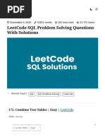 Data Engineering SQL Top 100 Questions With Answers