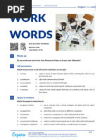 Work Words British English Student