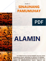 Aralin 2 - Sinaunang Pamumuhay