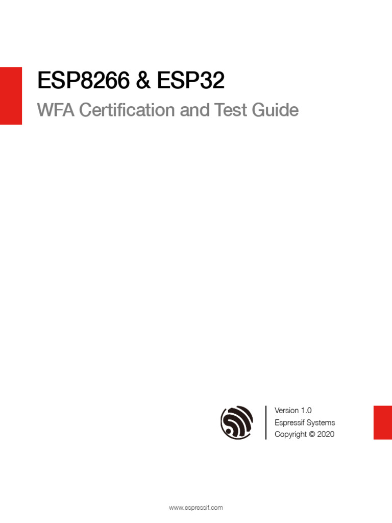 ESP8266 ESP32 WFA Certification and Test Guide EN PDF Trademark