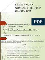 4. Keseimbangan Perekonomian Tertutup Tanpa Kebijakan Pemerintah