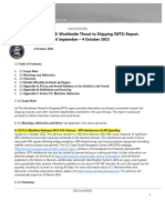 U.S. Navy Office of Naval Intelligence Worldwide Threat To Shipping (WTS) Report, 6 September - 4 October 2023