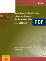 Estudio de Necesidades Tendencias y des Del Comercio Exterior Con China Region Sudamerica