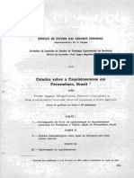 Estudos Sobre a Esquistosomose Em Pernambuco