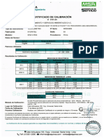 Cert. Calibracion N°3721-23 Telurometro Kyoritsu Kew 4105a