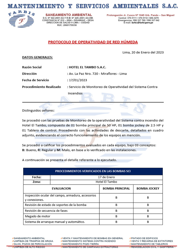 Protocolo Sci Red Humeda | PDF