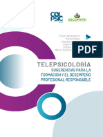 Telepsicología: Sugerencias para La Formación Y El Desempeño Profesional Responsable