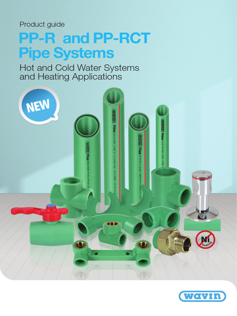 Wavin PP-R and PP-RCT Pipe Systems Guide | PDF | Pipe (Fluid Conveyance ...