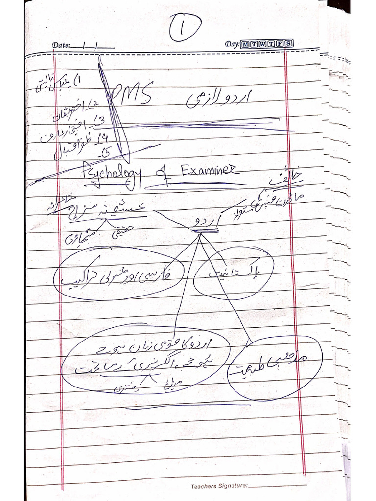 Urdu Class # 1 Work | PDF