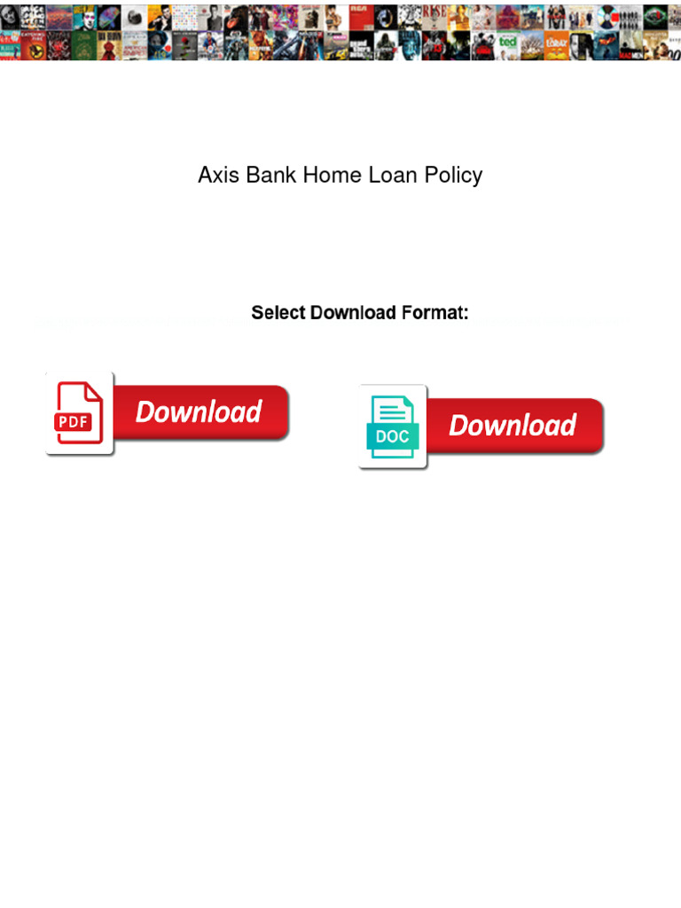 axisbankhomeloanpolicy PDF Mortgage Loan Loans