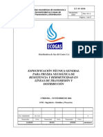 Procedimiento para Pruebas Neumaticas