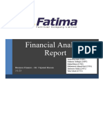 Business Finance Report - Fatima Fertilizer Group 5