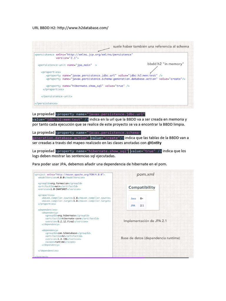 Property name value javax persistence jdbc url jdbc h2 mem test