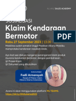 AZUT Claim Clinic Kendaraan Bermotor 27sept23