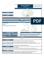 Ficha Técnica: Muebles de Baño