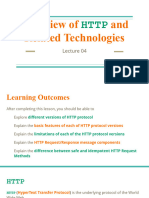 Lecture 04 Overview of HTTP and Related Technologies