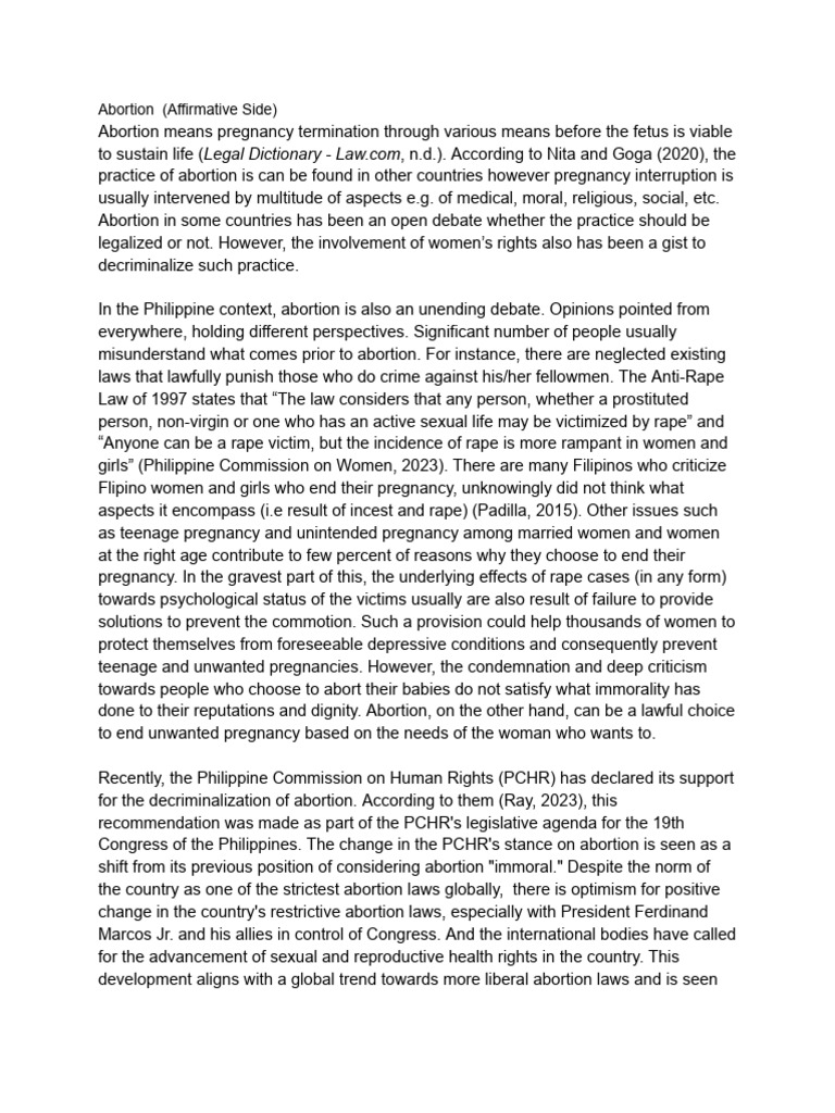 Abortion | PDF | Abortion | Reproductive Rights