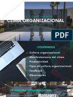 Análisis Y Componentes: Clima Organizacional