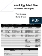 FDSS2 - Quantification of Recipe Sample