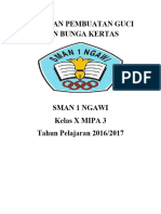 Laporan Pembuatan Guci Dan Bunga Kertas