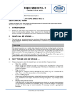 Topic Sheet No 4 - Geotechnical Work HS-084ENG 1