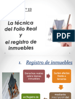 Folio Real Der. Notarial