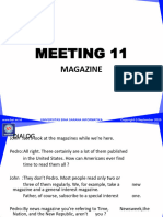 Meeting 11: Magazine