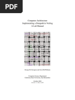 Computer Architecture Implementing A Datapath in Verilog A Lab Manual