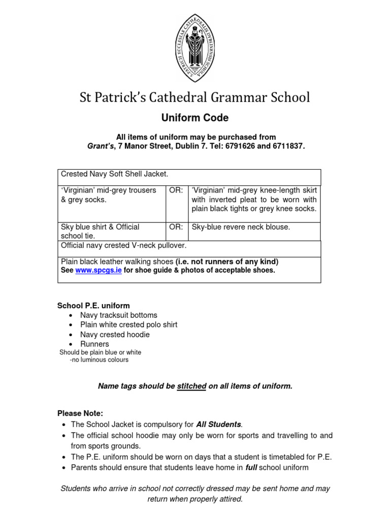 Uniform Code 2021 22 PDF