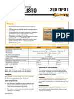 Ficha Tecnica Concrelisto 280 Tipo I