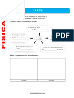 Fichas de La Luz para Cuarto de Primaria