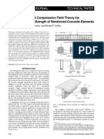 Simplified Modified Compression Field Theory For Calculating Shear Strength of Reinforced Concrete Elements