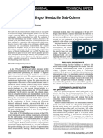 Cyclic Lateral Loading of Nonductile Slab-Column Connections