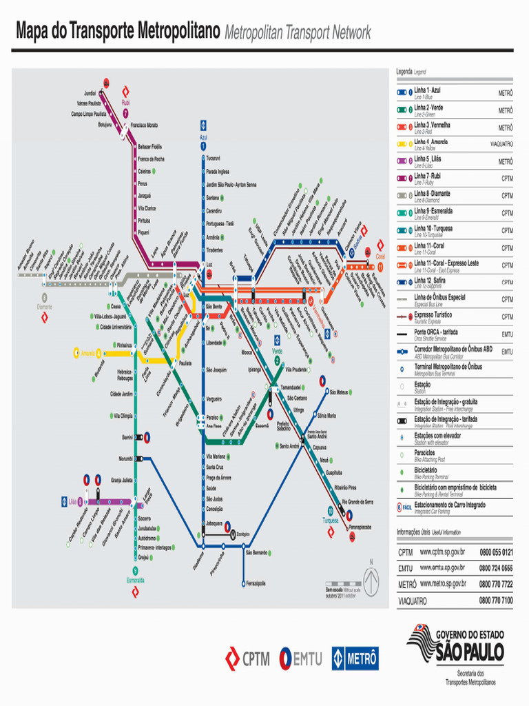 Mapa Metropolitano - Atualizado | PDF