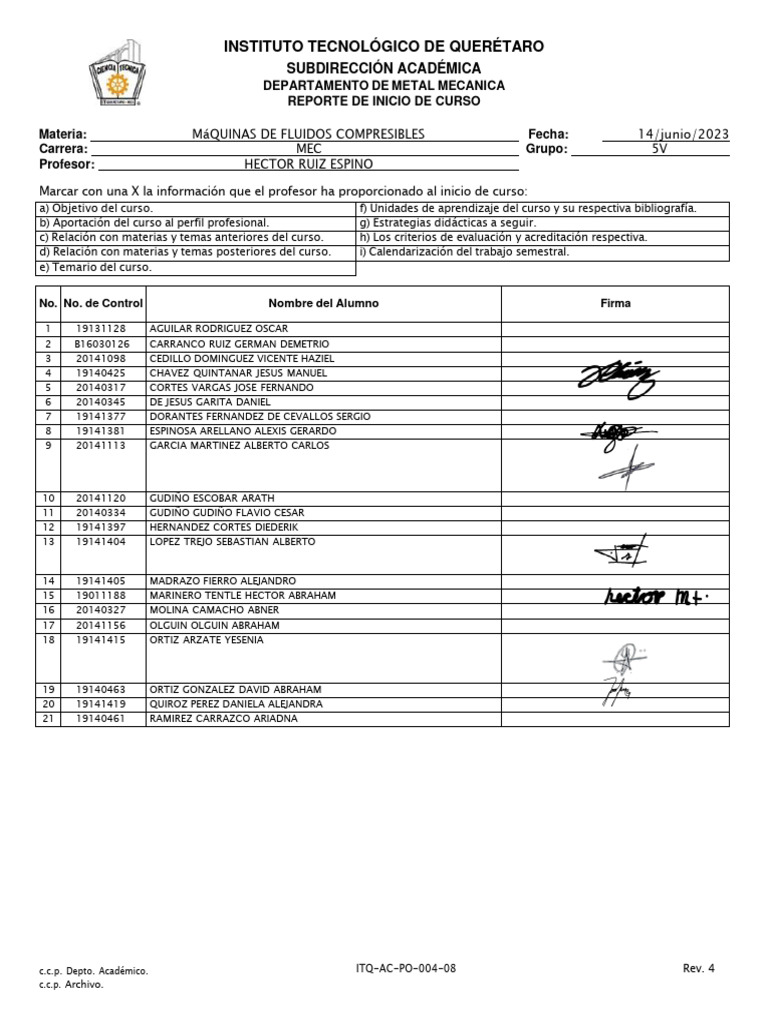 Inicio de Curso - PDF.PHP | PDF