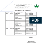 Jadwal Pemberian Makan