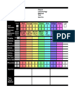 Spectrum character sheet