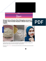 Kongsi Petua Wanita Thai Hilangkan Jerawat & Jeragat. Buat Sendiri Masker & Skrub Guna 3 Bahan Dapur! - Rapi