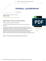 Eight Steps To Becoming Data Wise - Educational Leadership