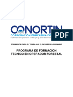Programa Tecnico en Operador Forestal