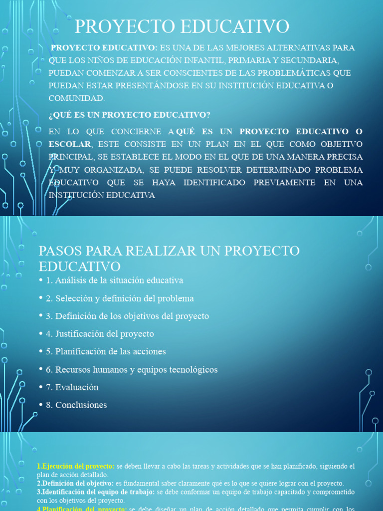 Planificación de un Mini Proyecto Educativo | PDF | Planificación